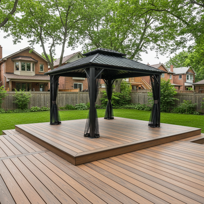 Tonnelle 10x12 noir Suna Design