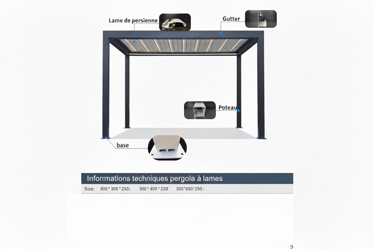 Pergola La Palma 10'x13'